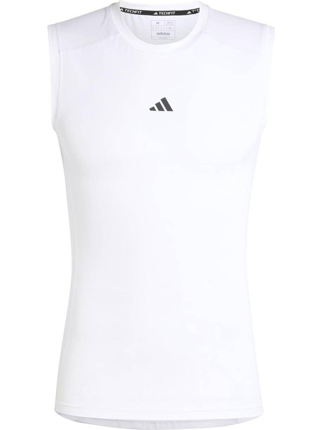 ADIDAS Printed Men Round Neck White T-Shirt