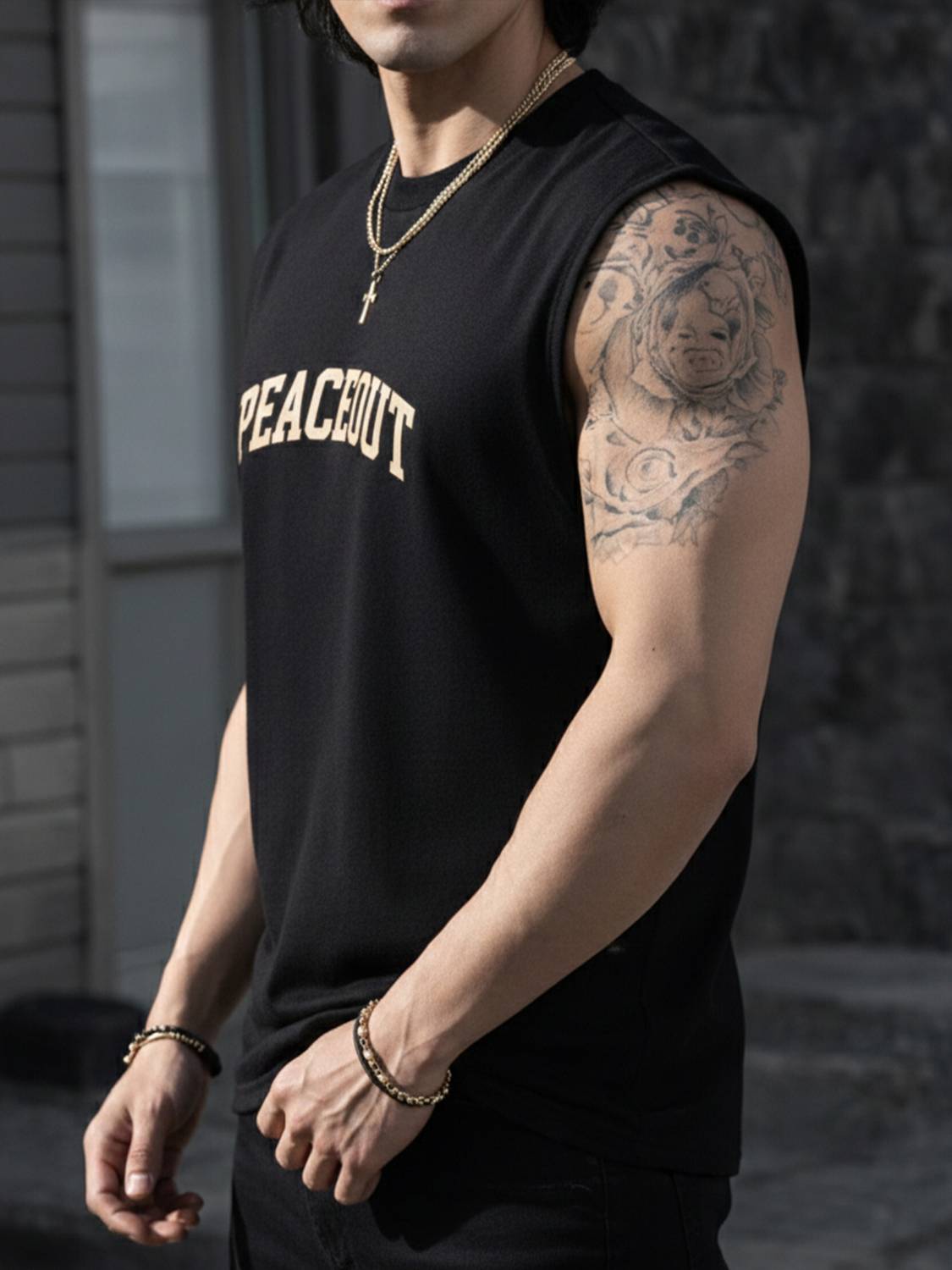 Jump Cuts Men Black T-Shirt - Image 3