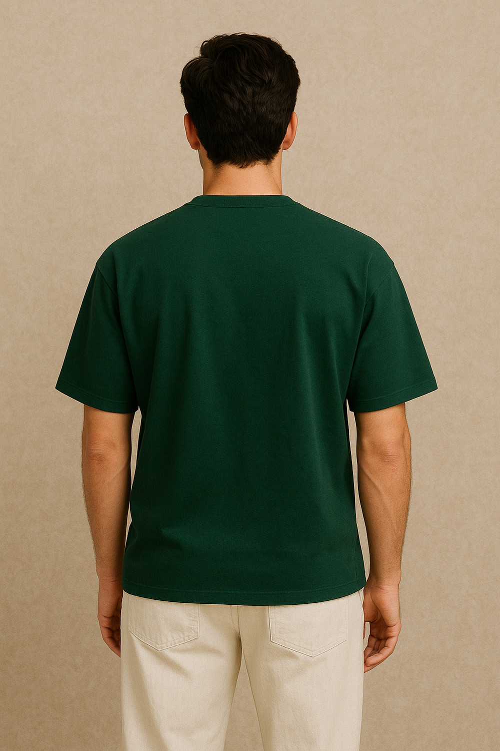 Image of UrGear Printed Men Round Neck Green T-Shirt