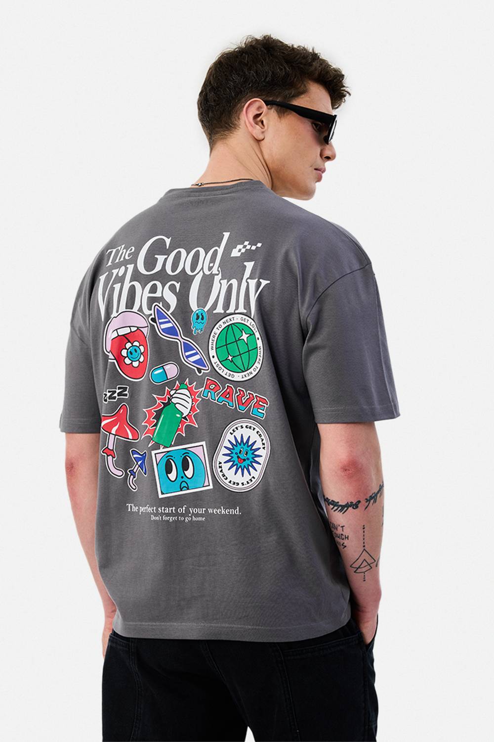 Snitch Men's Grey Crew Neck T-Shirt