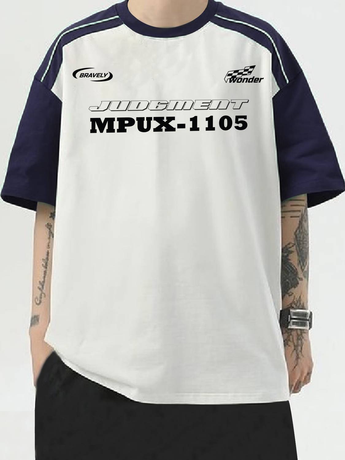 Jump Cuts Printed Men Round Neck White T-Shirt