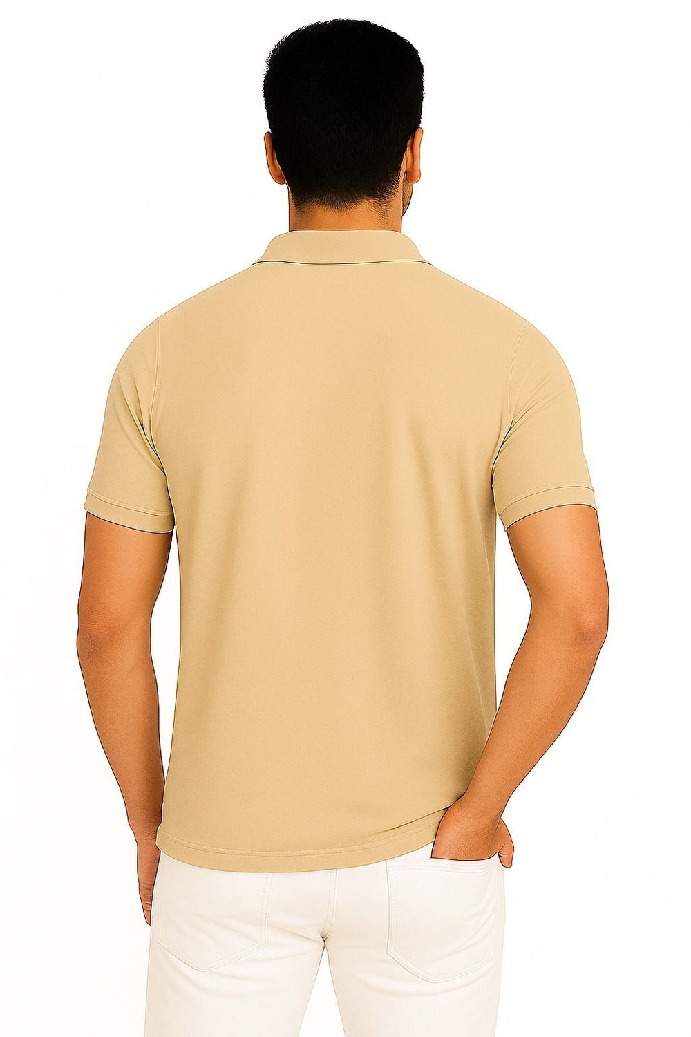 Image of SM SHAYAM CREATION Solid Men Polo Neck Multicolor T-Shirt