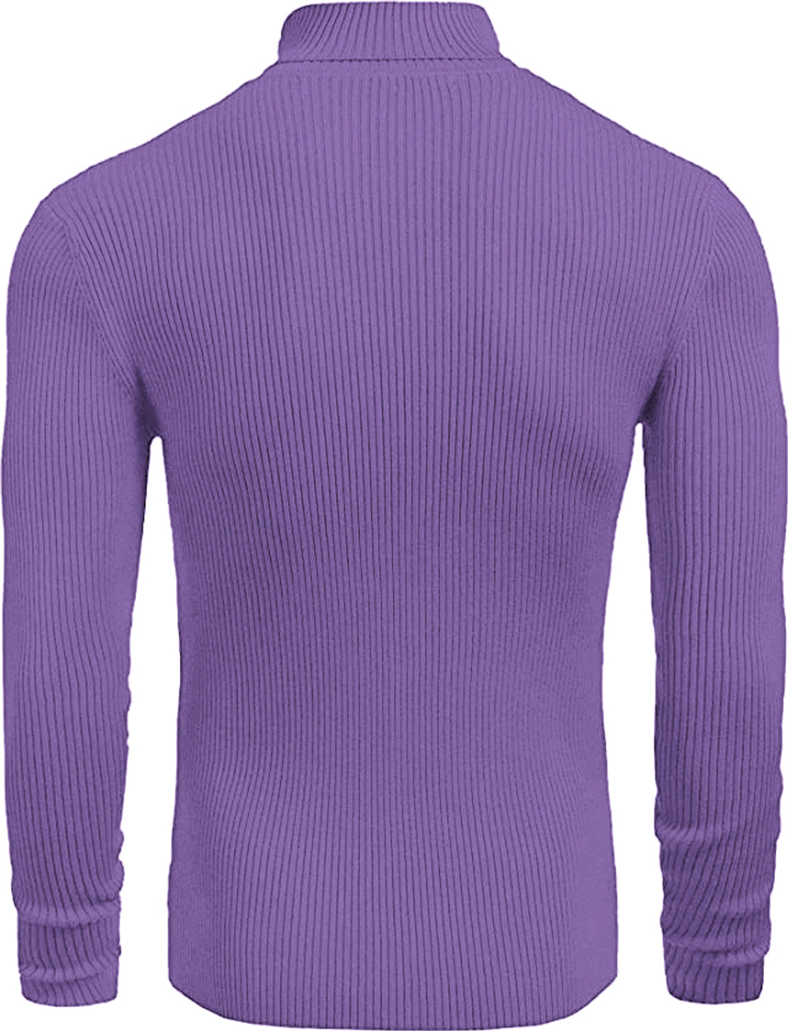 Image of FREAKS Self Design High Neck Casual Men Purple Sweater