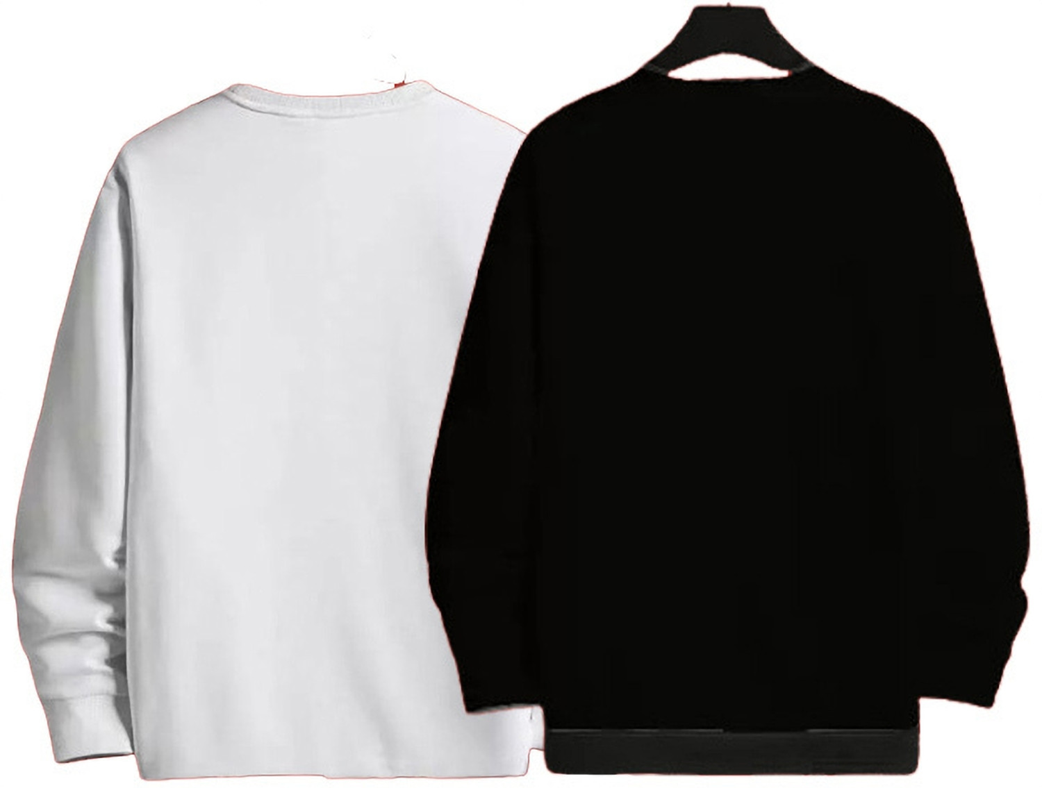 Image of Majexic Printed Men Round Neck Black, White T-Shirt