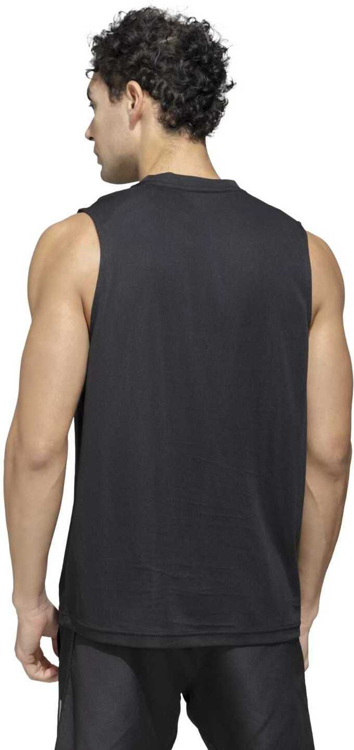 Image of ADIDAS Printed Men Round Neck Black T-Shirt