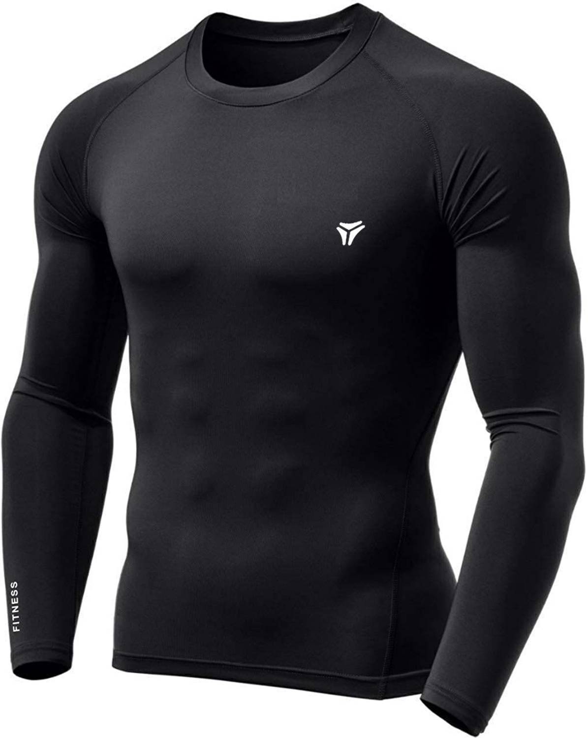 Kyk Men Solid Round Neck Polyester Black T-Shirt