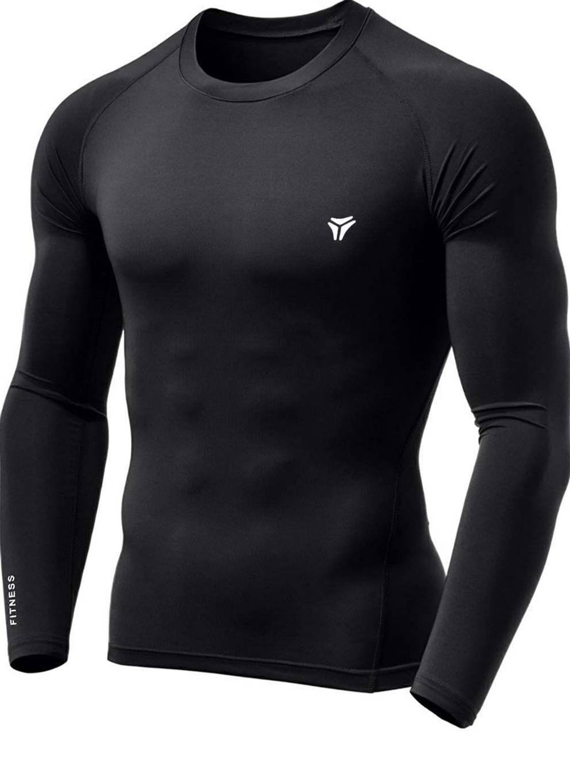 Kyk Solid Men Round Neck Black T-Shirt