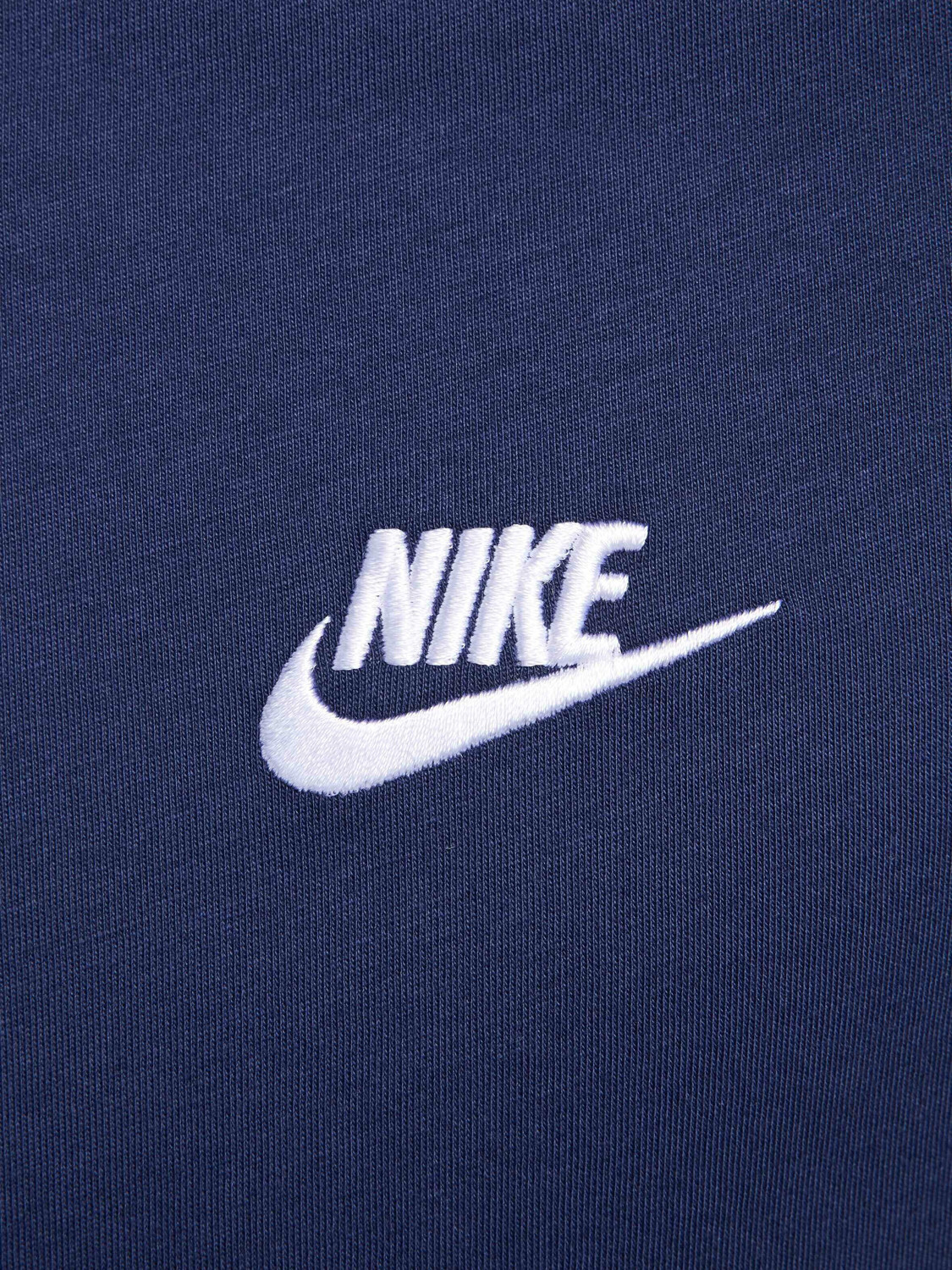 Image of NIKE Solid Men Crew Neck Blue T-Shirt