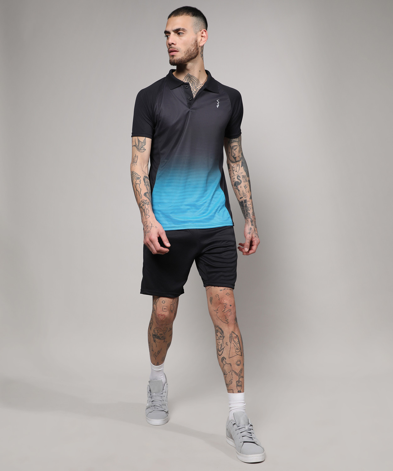 Image of CAHOOT Solid Men Polo Neck Multicolor T-Shirt