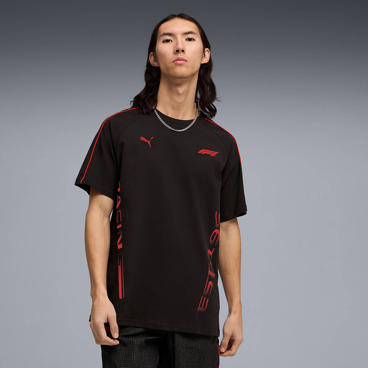 PUMA Solid Men Crew Neck Black T-Shirt