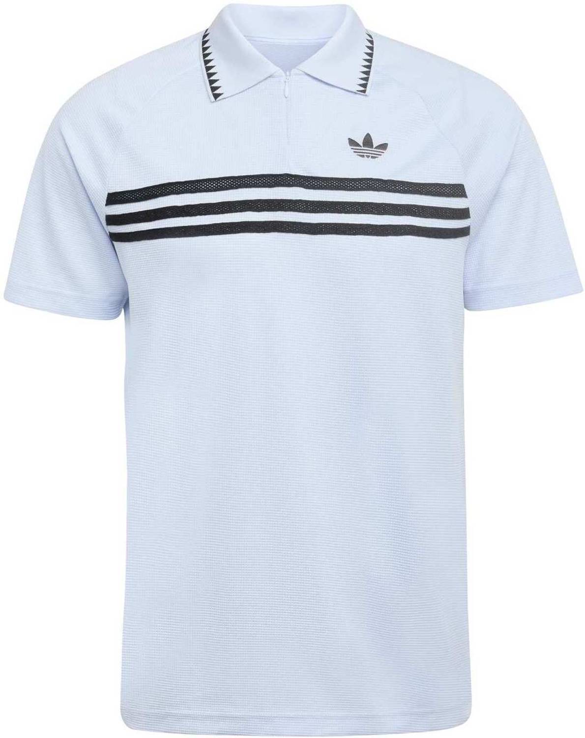 ADIDAS ORIGINALS Printed Men Polo Neck Blue T-Shirt