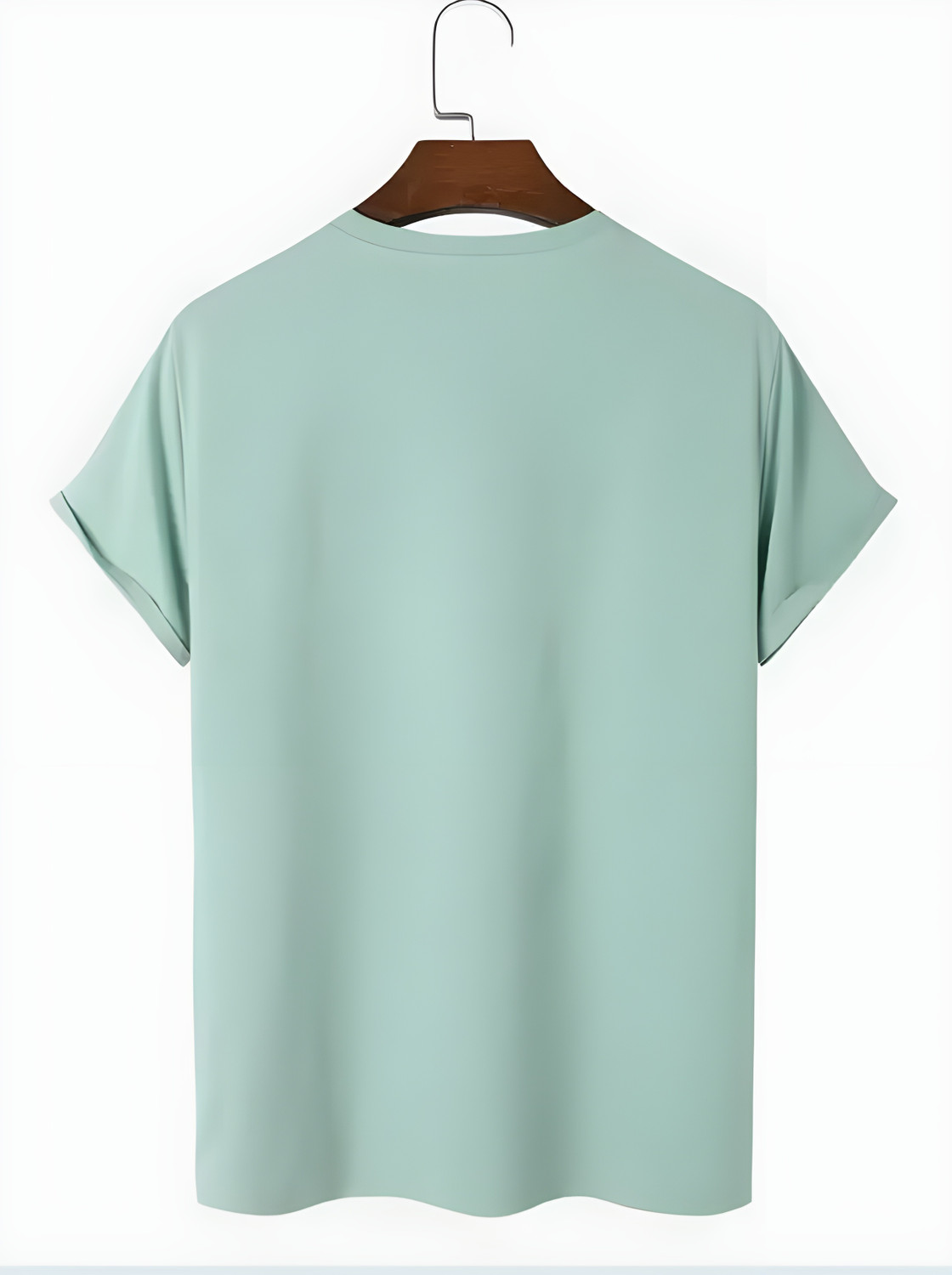 Image of Farlucci Printed Men Round Neck Light Green, Dark Green T-Shirt