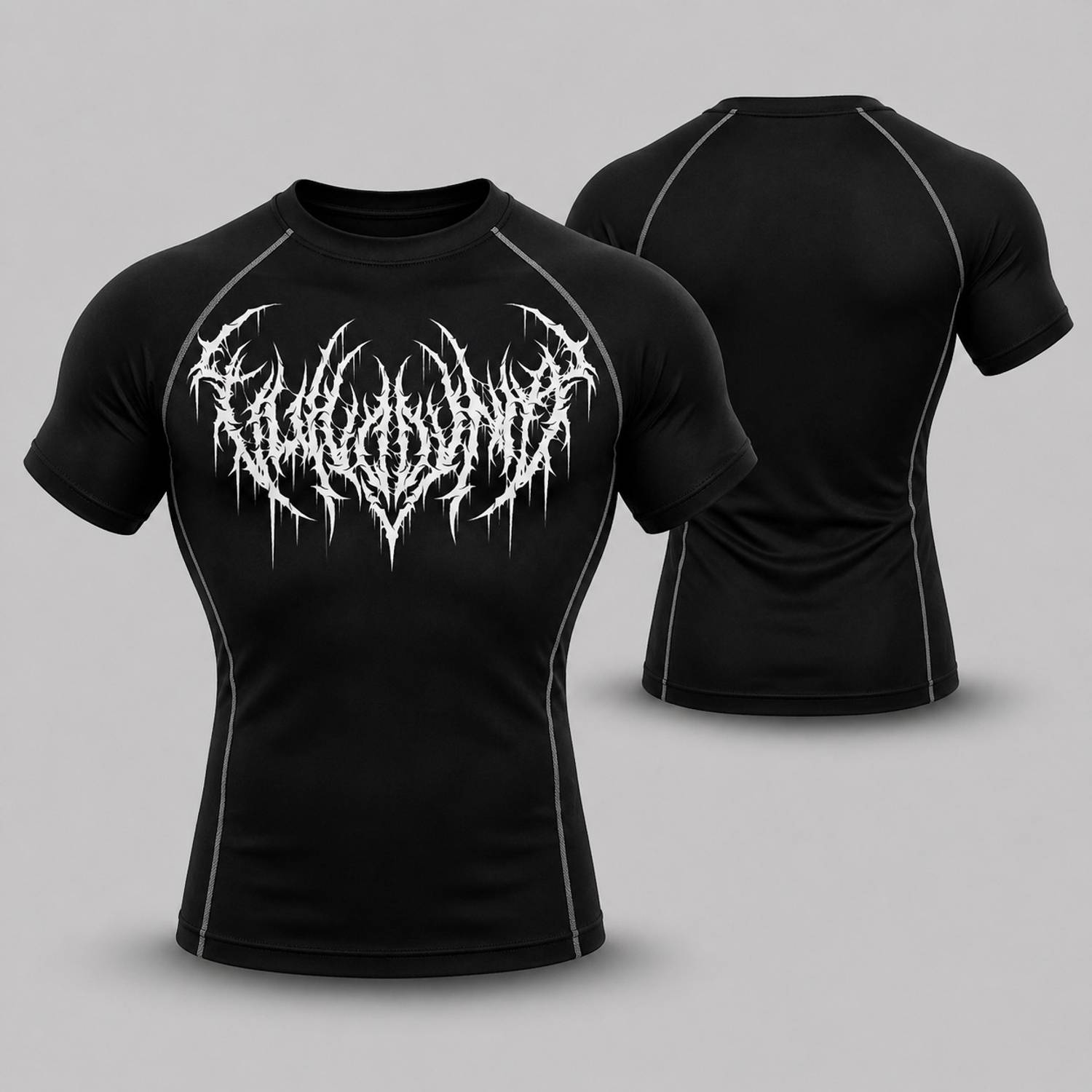 Gym Hound Black Round Neck T-Shirt - Image 1