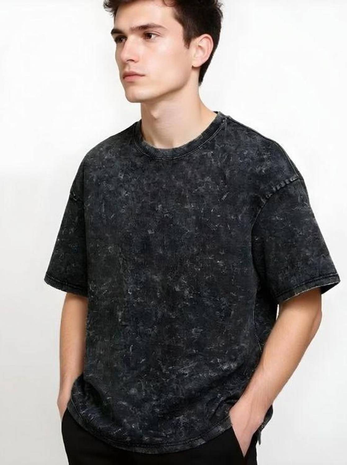 SOUL KNITS Printed Men Round Neck Black T-Shirt