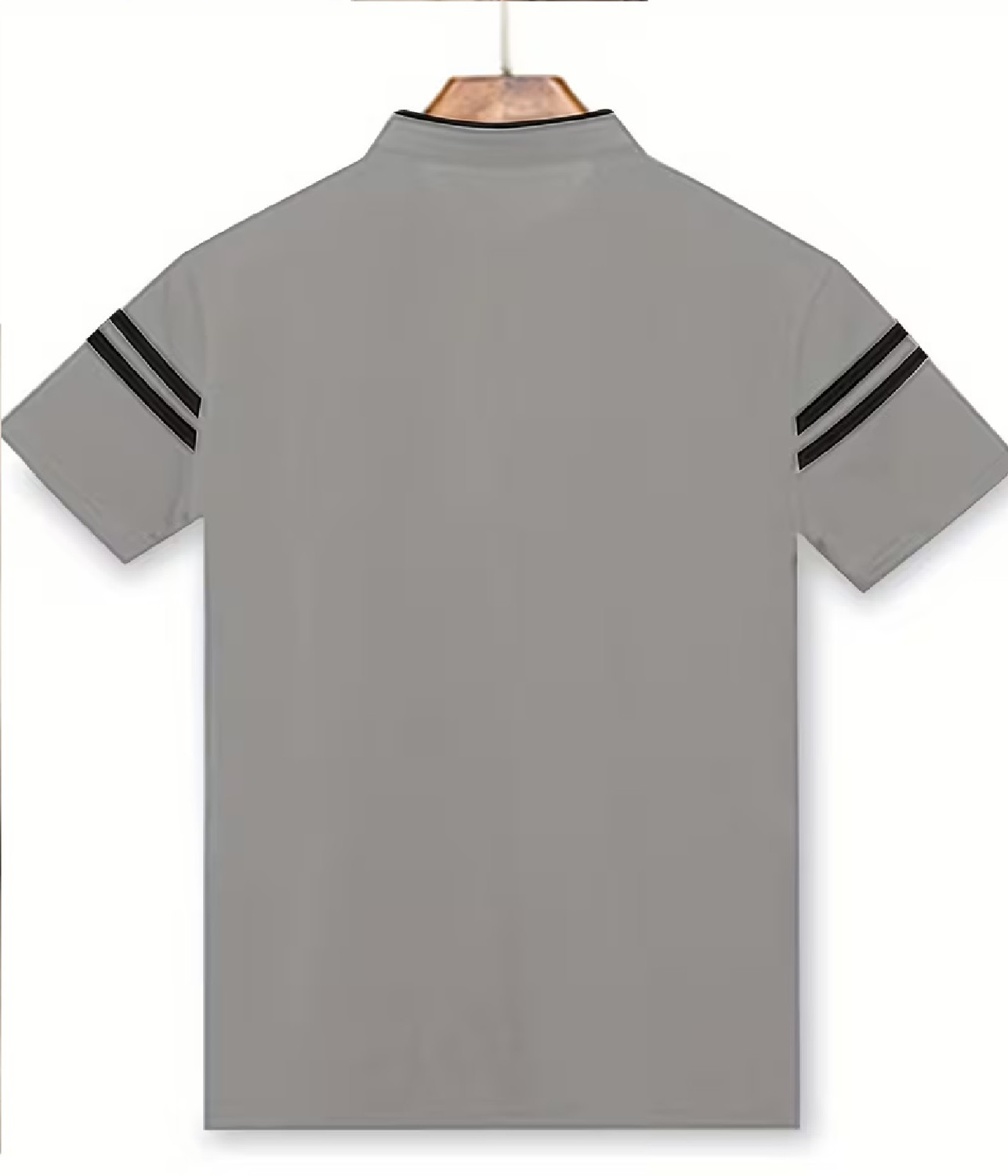 Image of NAUGHTY MEN Striped Men Grey T-Shirt