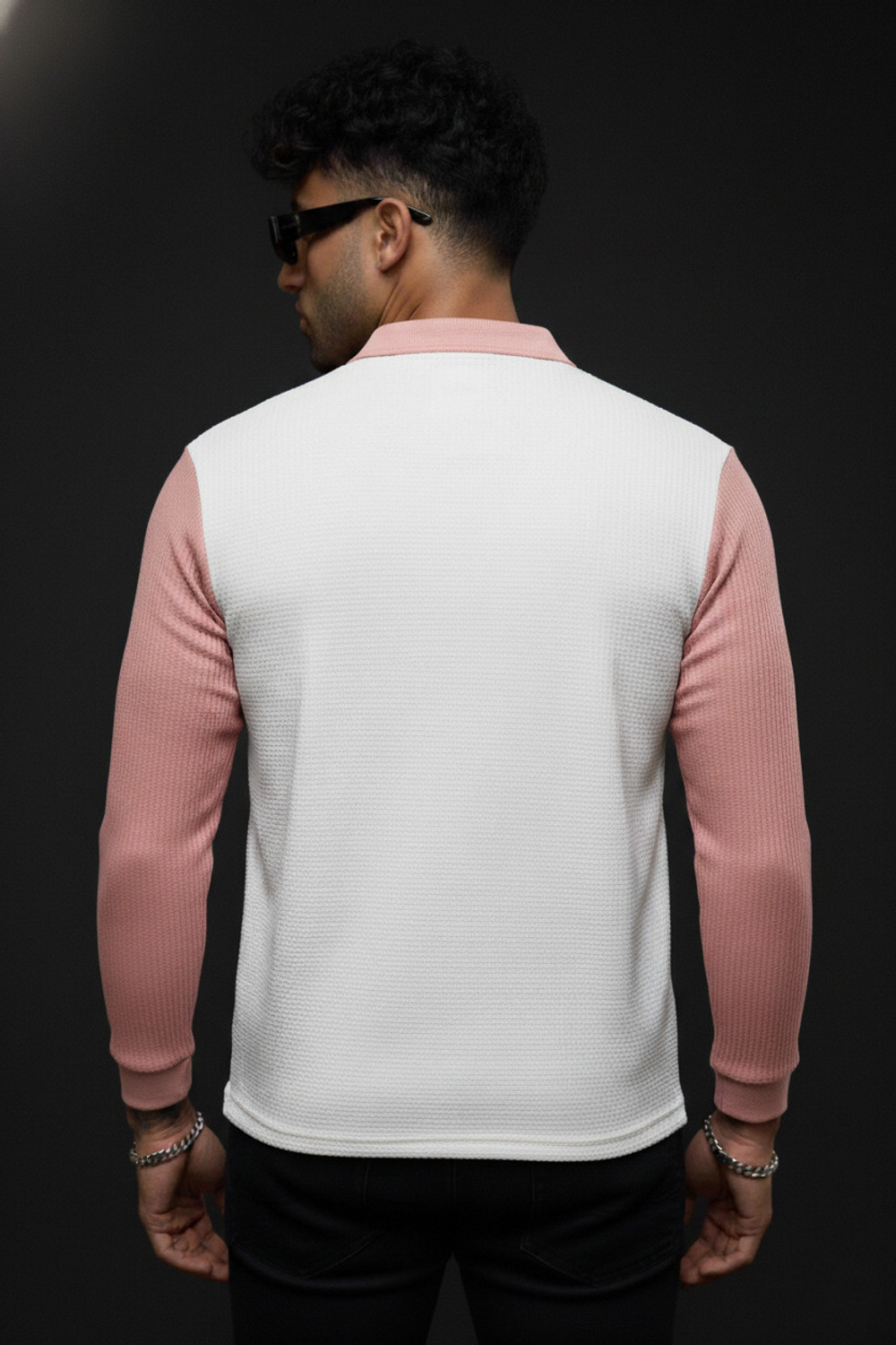 Image of Flipkart SmartBuy Colorblock Men Zip Neck White T-Shirt