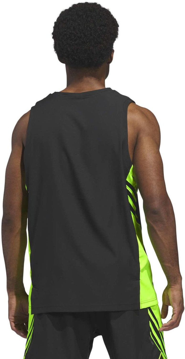 Image of ADIDAS Printed Men Crew Neck Black T-Shirt