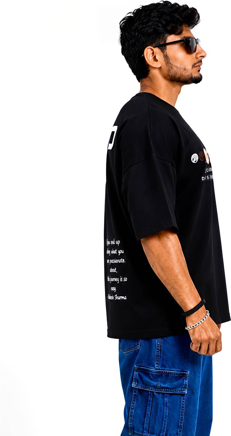 BEARION THE INDIAN BEAR Black T-Shirt - Image 4