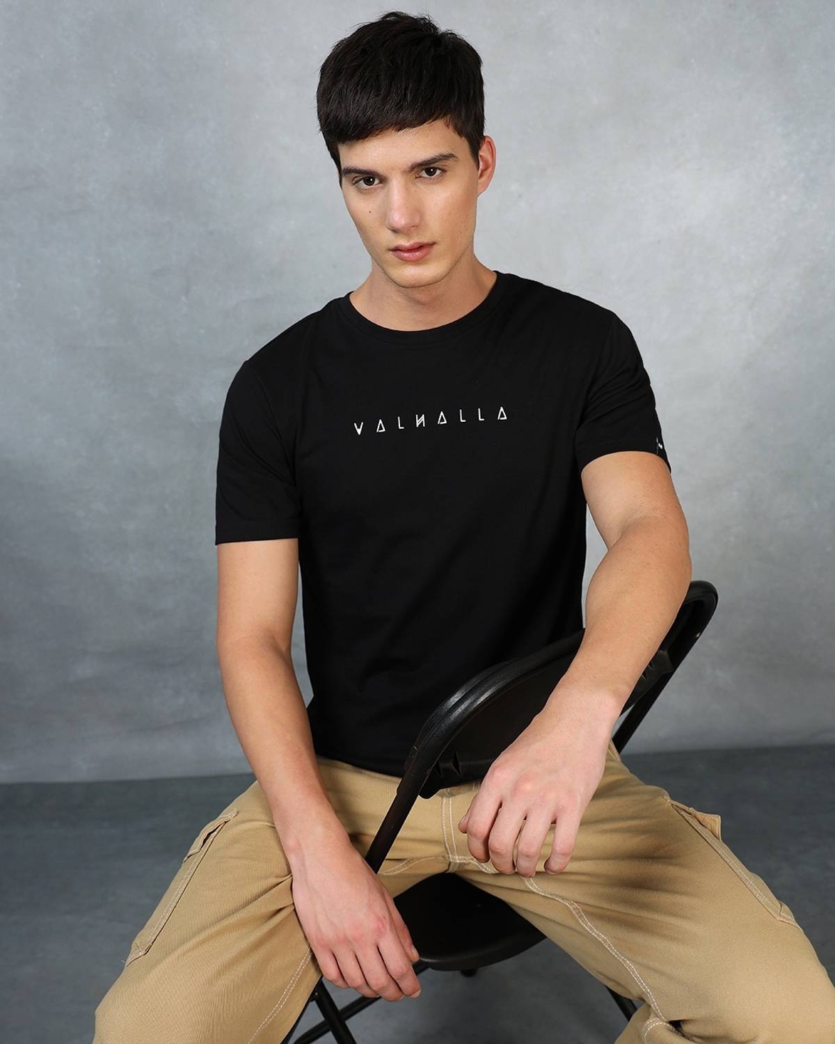 BEWAKOOF Black Men Round Neck T-Shirt - Image 2