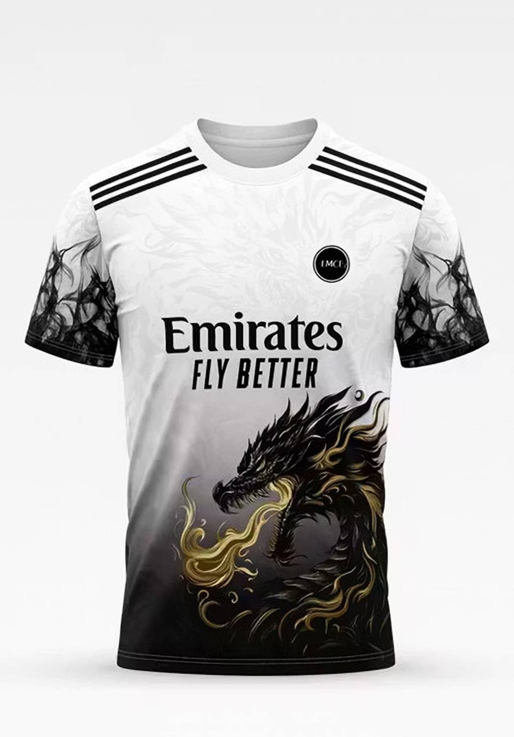 ONE 7 Printed Men Round Neck White T-Shirt