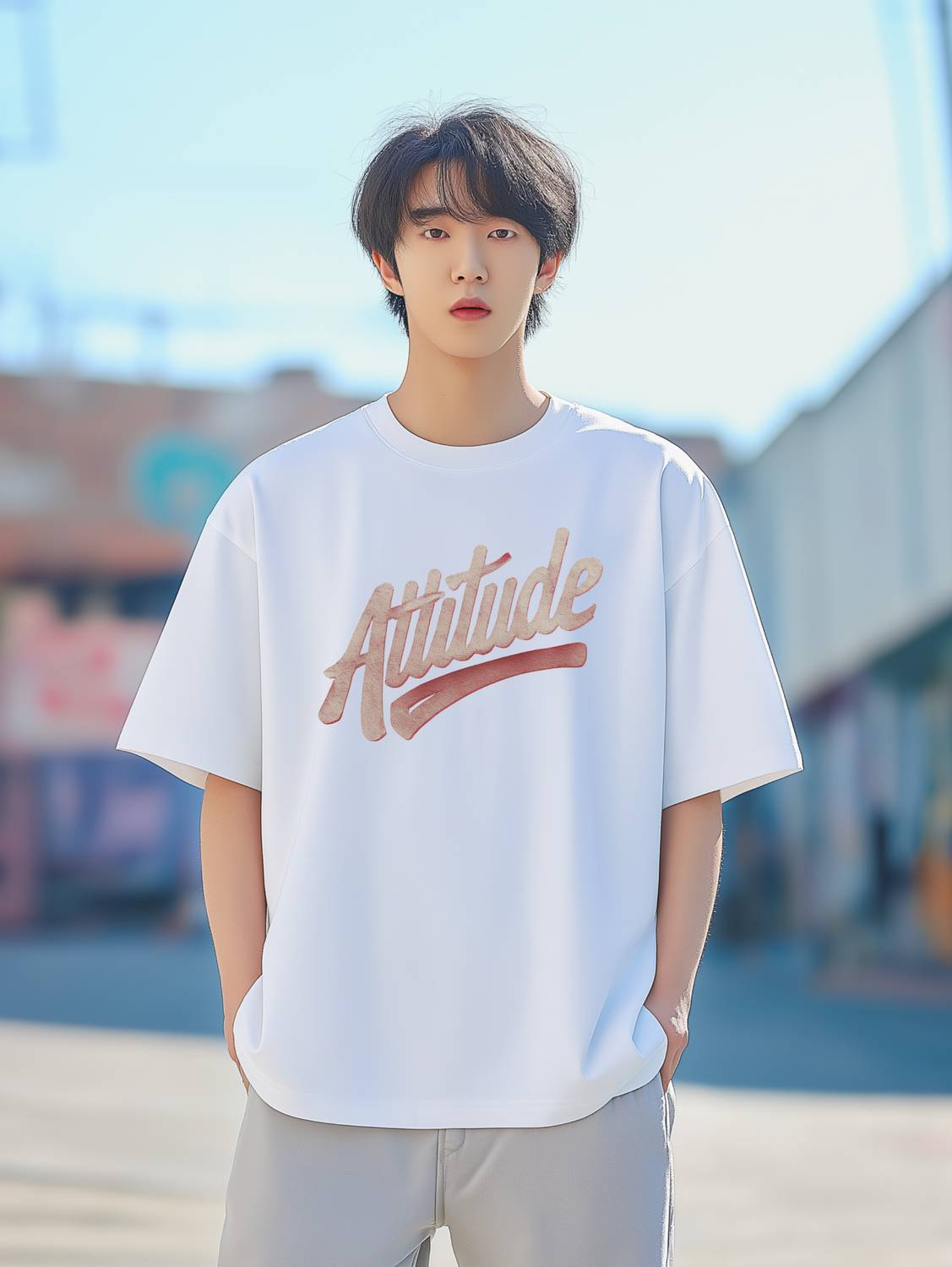 BUKKL Graphic Print, Printed Men Round Neck White T-Shirt
