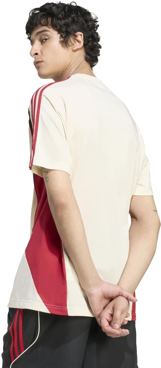 Image of ADIDAS Printed Men Crew Neck White T-Shirt