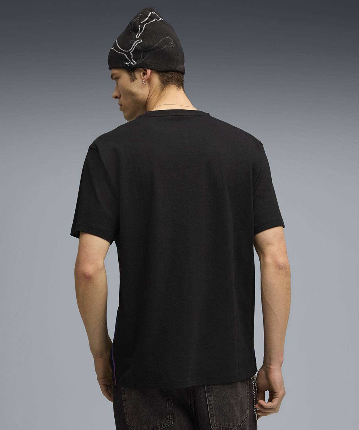 PUMA Printed Men Crew Neck Black T-Shirt - Image 4