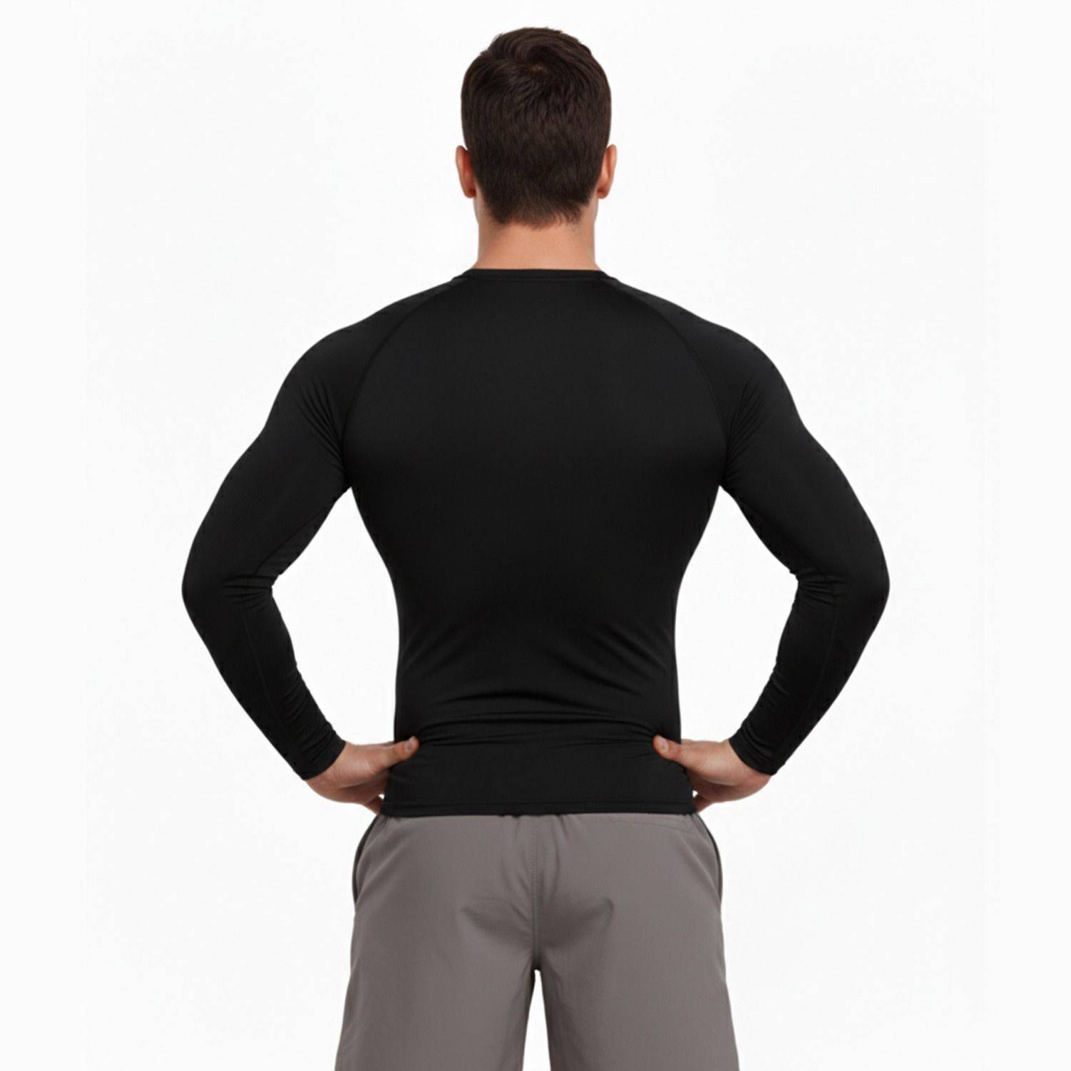 Kyk Solid Men Round Neck Black T-Shirt - Image 5