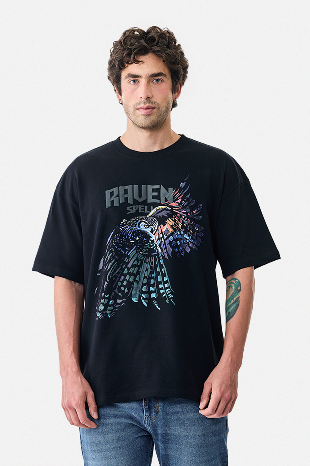 Image of Snitch Graphic Print Men Round Neck Black T-Shirt