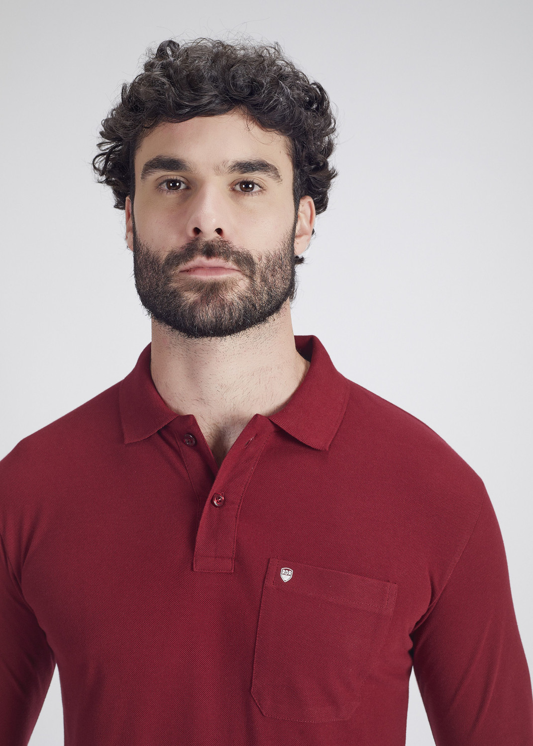 Image of PRORIDERS Solid Men Polo Neck Maroon T-Shirt