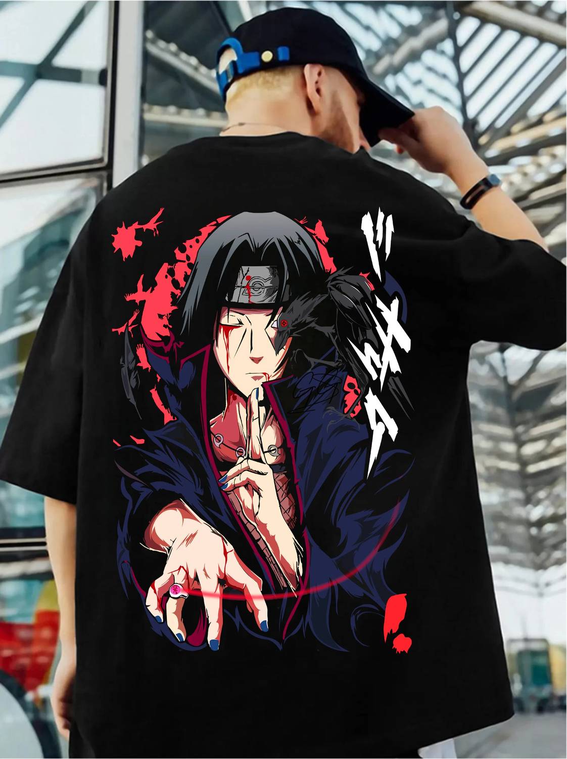 ZEN1FASHION Men Printed Round Neck Pure Cotton Black T-Shirt