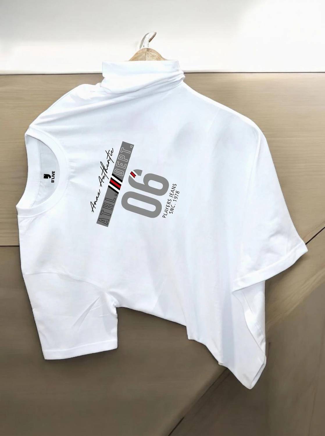 BLIVE Graphic Print Men Round Neck White T-Shirt