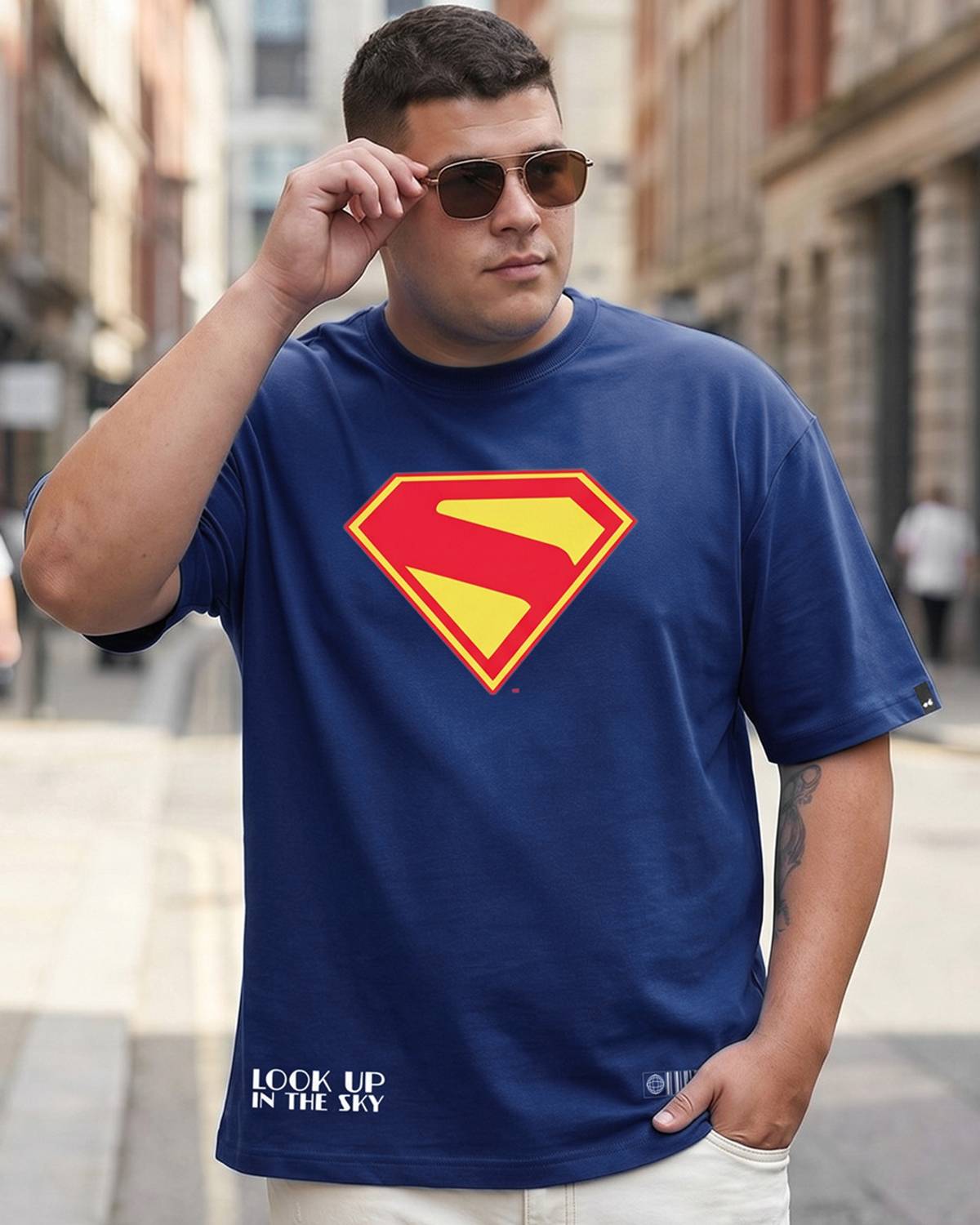 BEWAKOOF Graphic Print Men Round Neck Blue T-Shirt