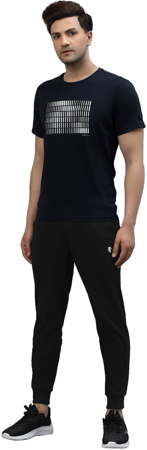 Image of RED TAPE Graphic Print Men Round Neck Dark Blue T-Shirt