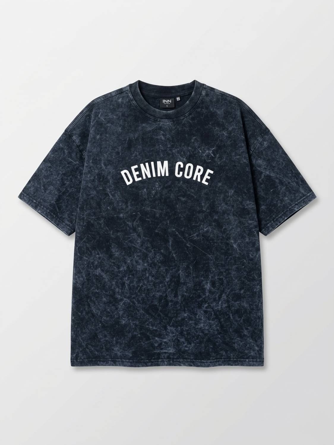 INN Men Black, Blue Round Neck T-Shirt - Image 3