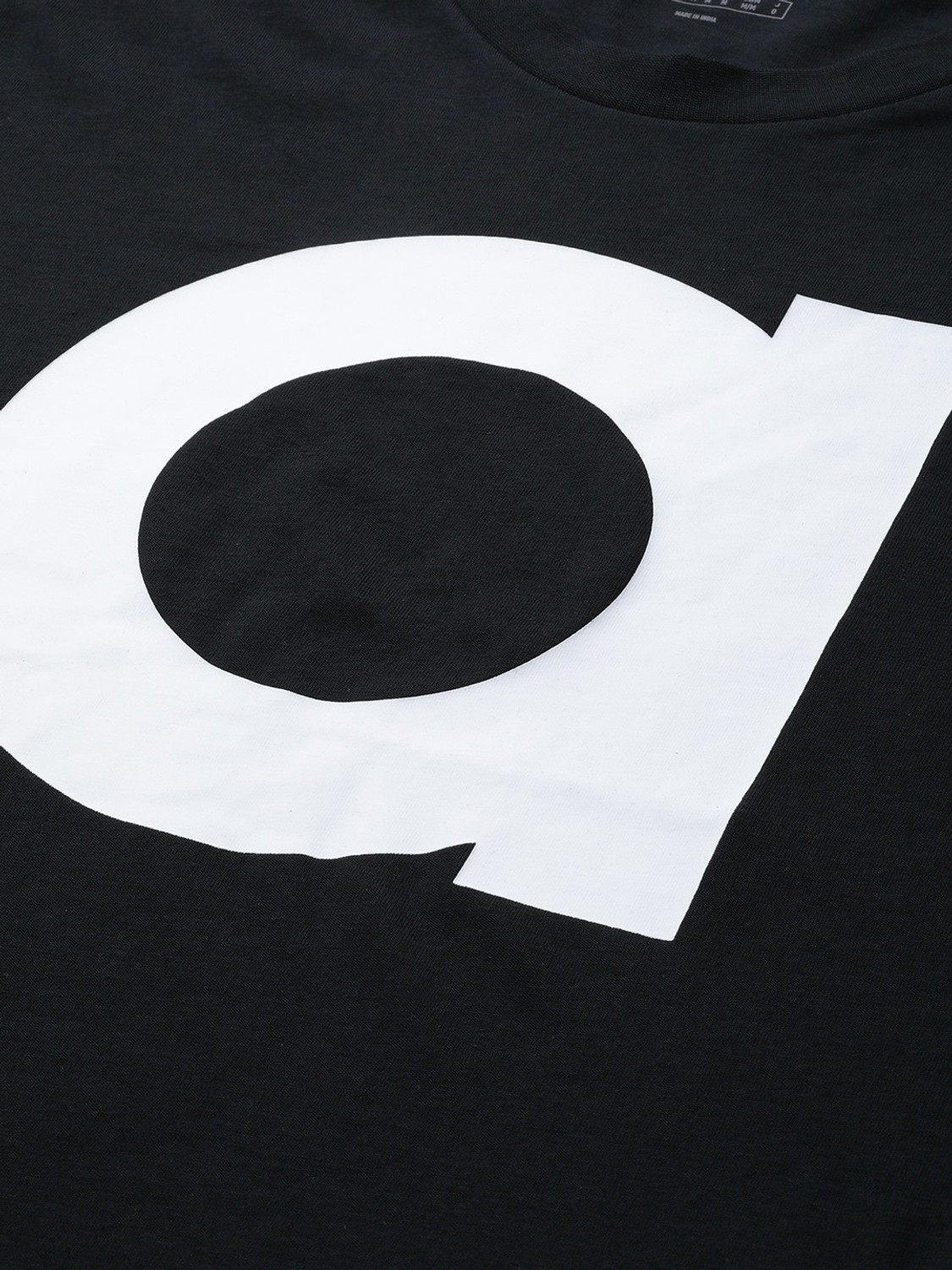 Image of ADIDAS Typography Men Round Neck Black T-Shirt