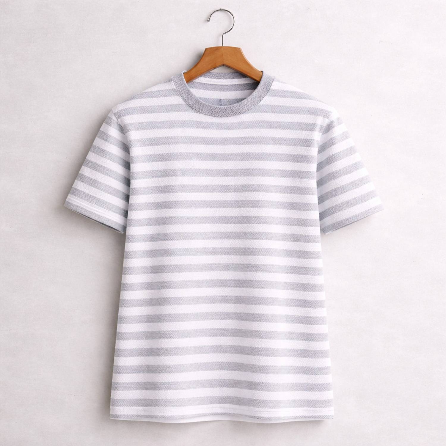 7 Heavens Striped Men Round Neck Multicolor T-Shirt