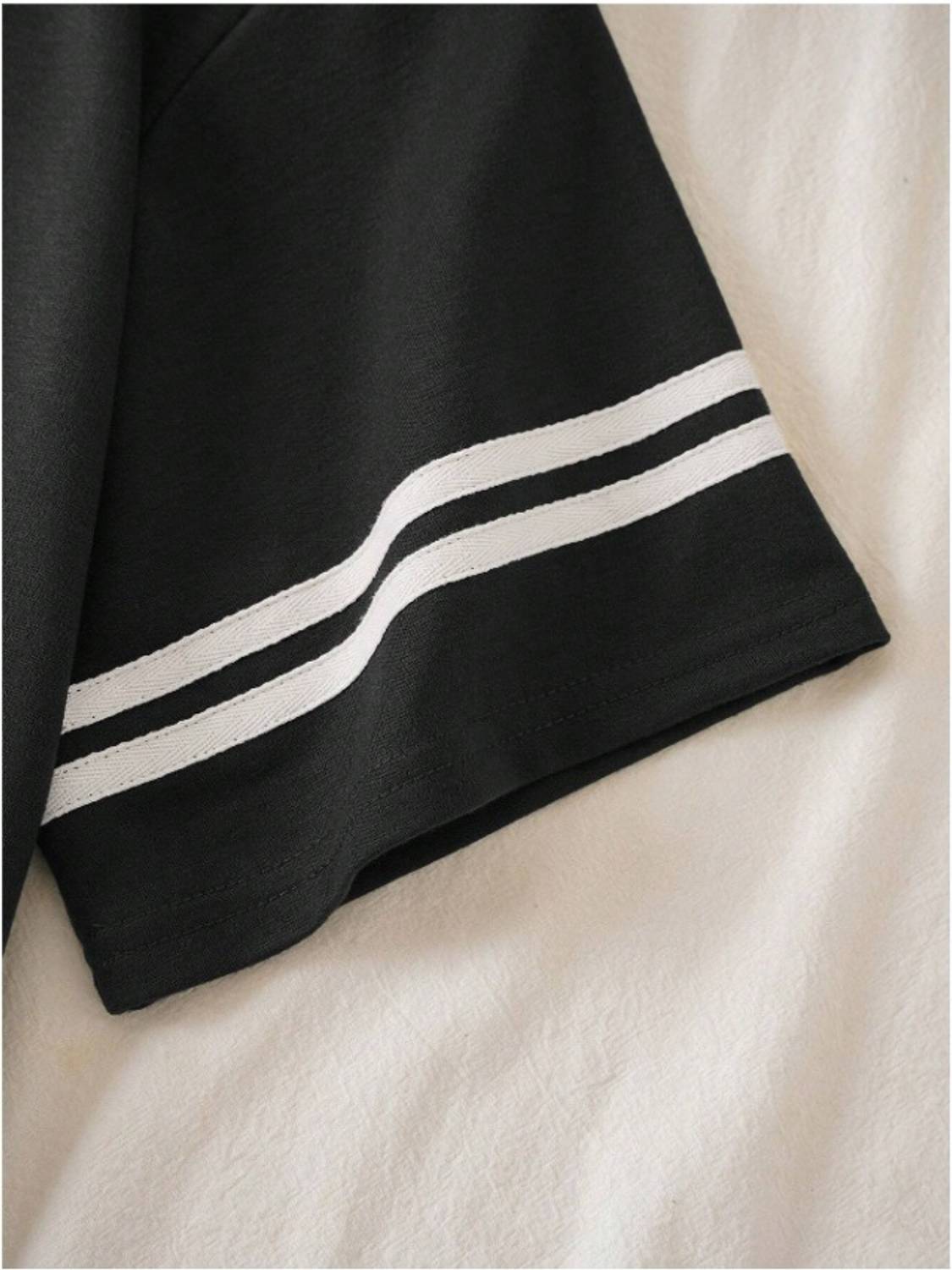 Hackmen Black Polo Neck T-Shirt - Image 3