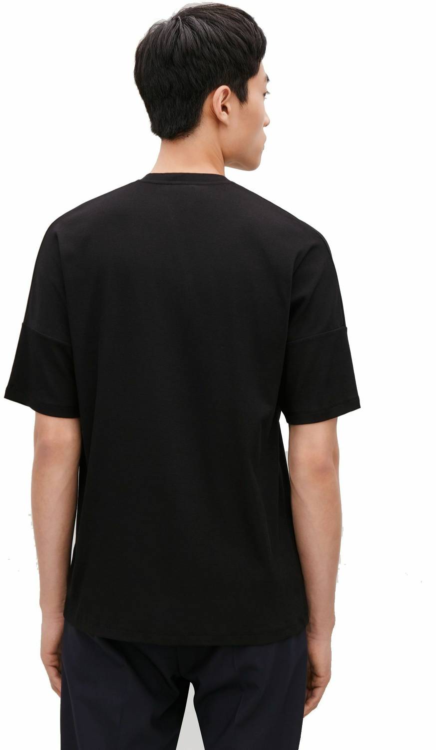 Farlucci Solid Men Round Neck Black T-Shirt - Image 2