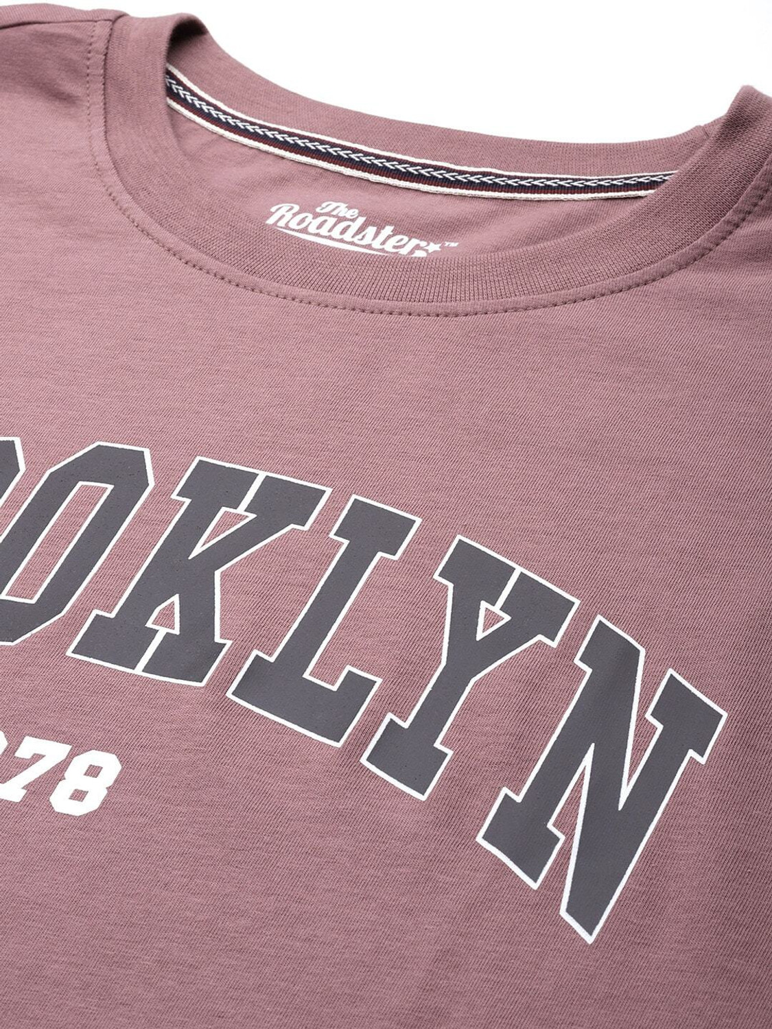 Image of Roadster Typography Men Round Neck Multicolor T-Shirt