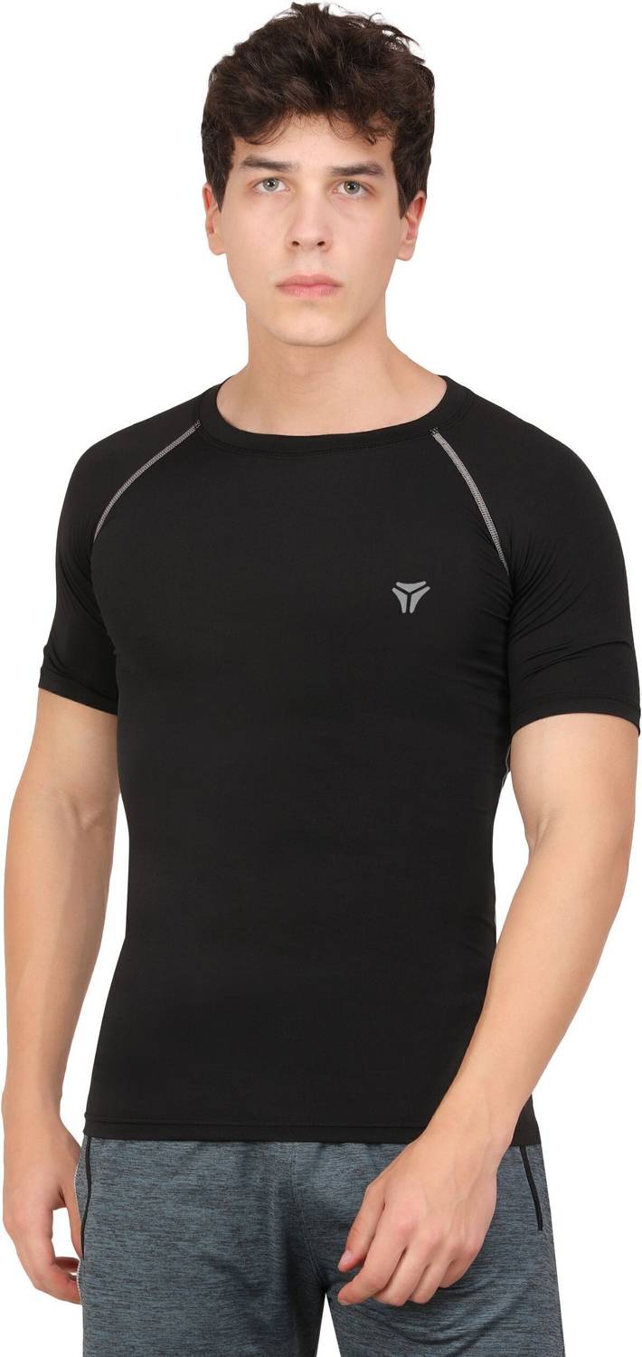 Kyk Black Men's Round Neck T-Shirt - Image 4