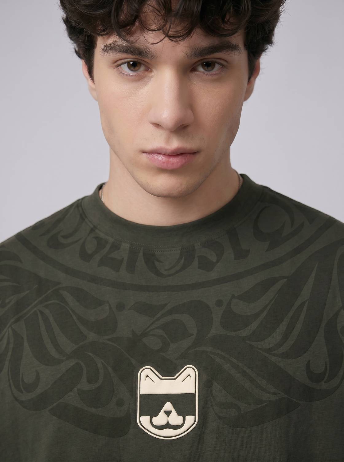 Glitchez Green Round Neck T-Shirt - Image 3