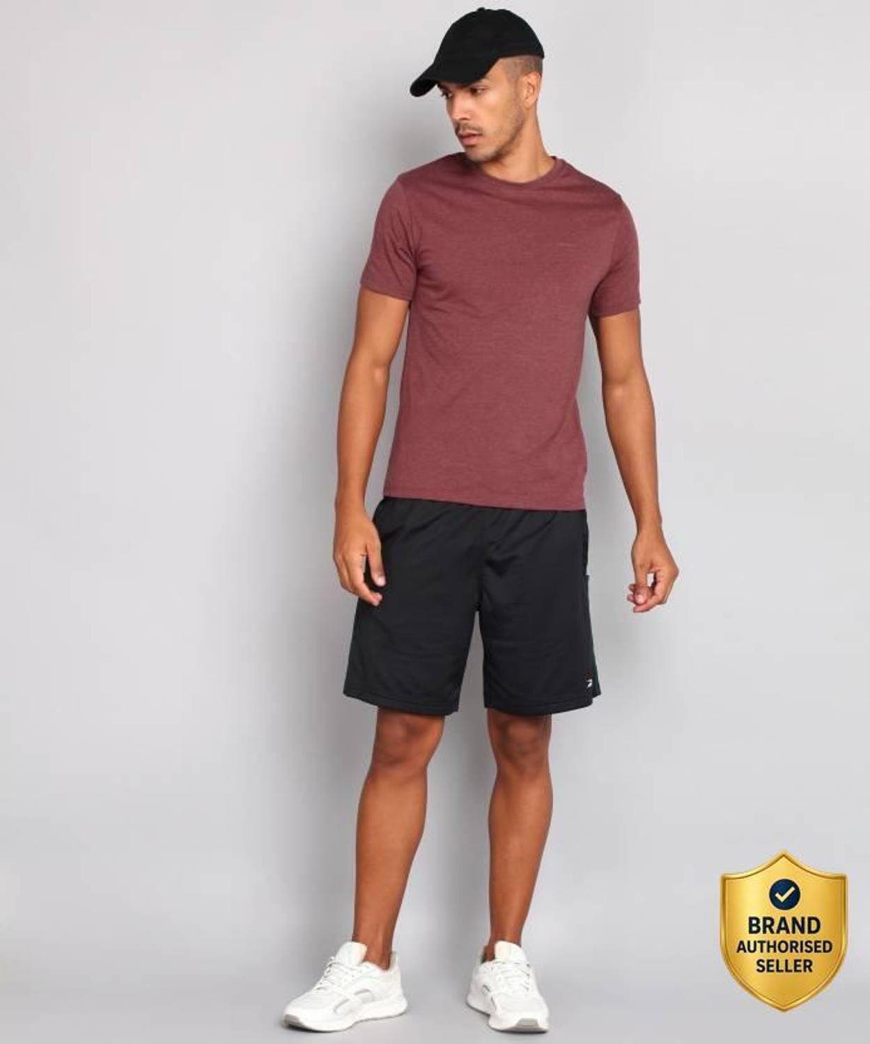 Blackberrys Self Design Men Round Neck Red T-Shirt