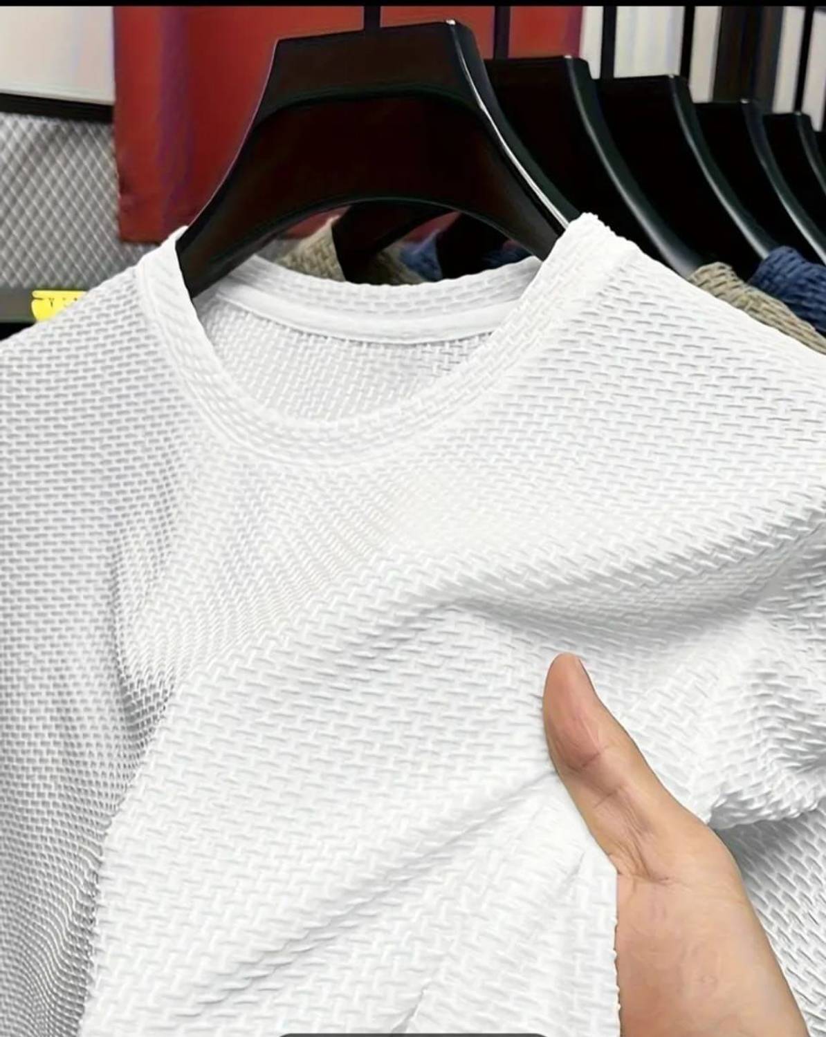 TQI Men White Round Neck T-Shirt - Image 1