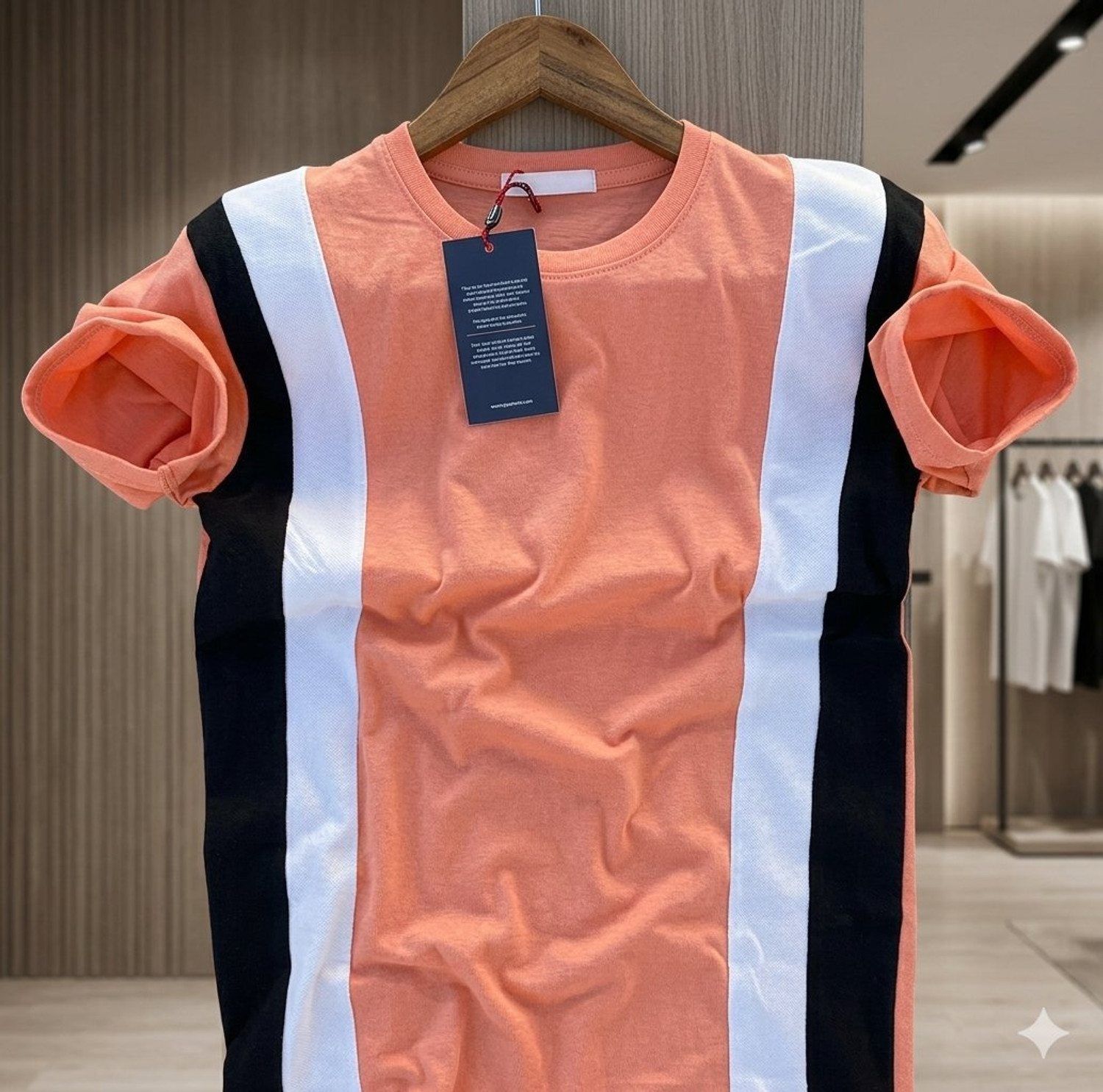 Image of Gofit Colorblock Men Round Neck Grey, Pink T-Shirt