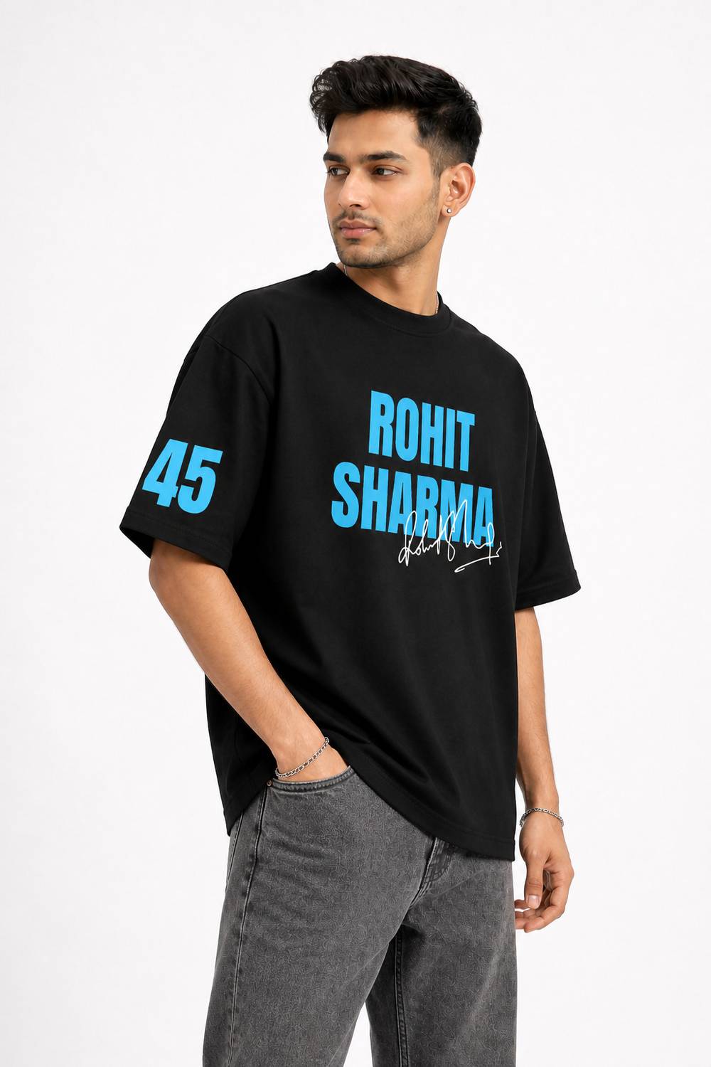 Trendyverse Typography Men Black T-Shirt - Image 1