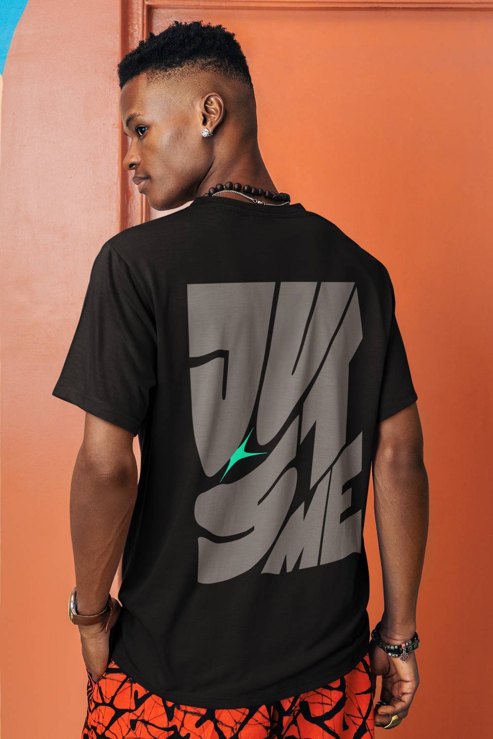 BLAKENTO Typography Men Round Neck Black T-Shirt
