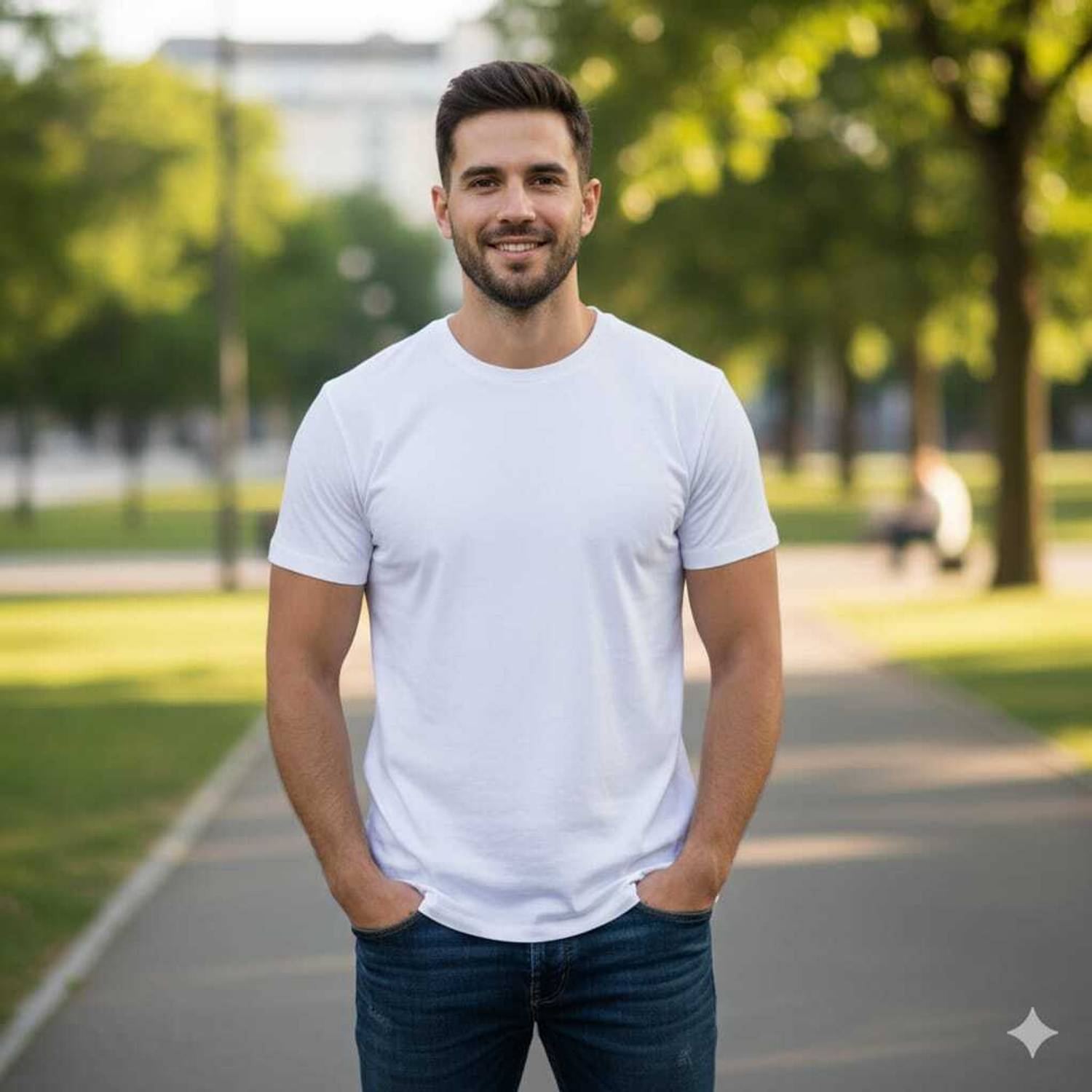 Aargee Solid Men Round Neck White T-Shirt