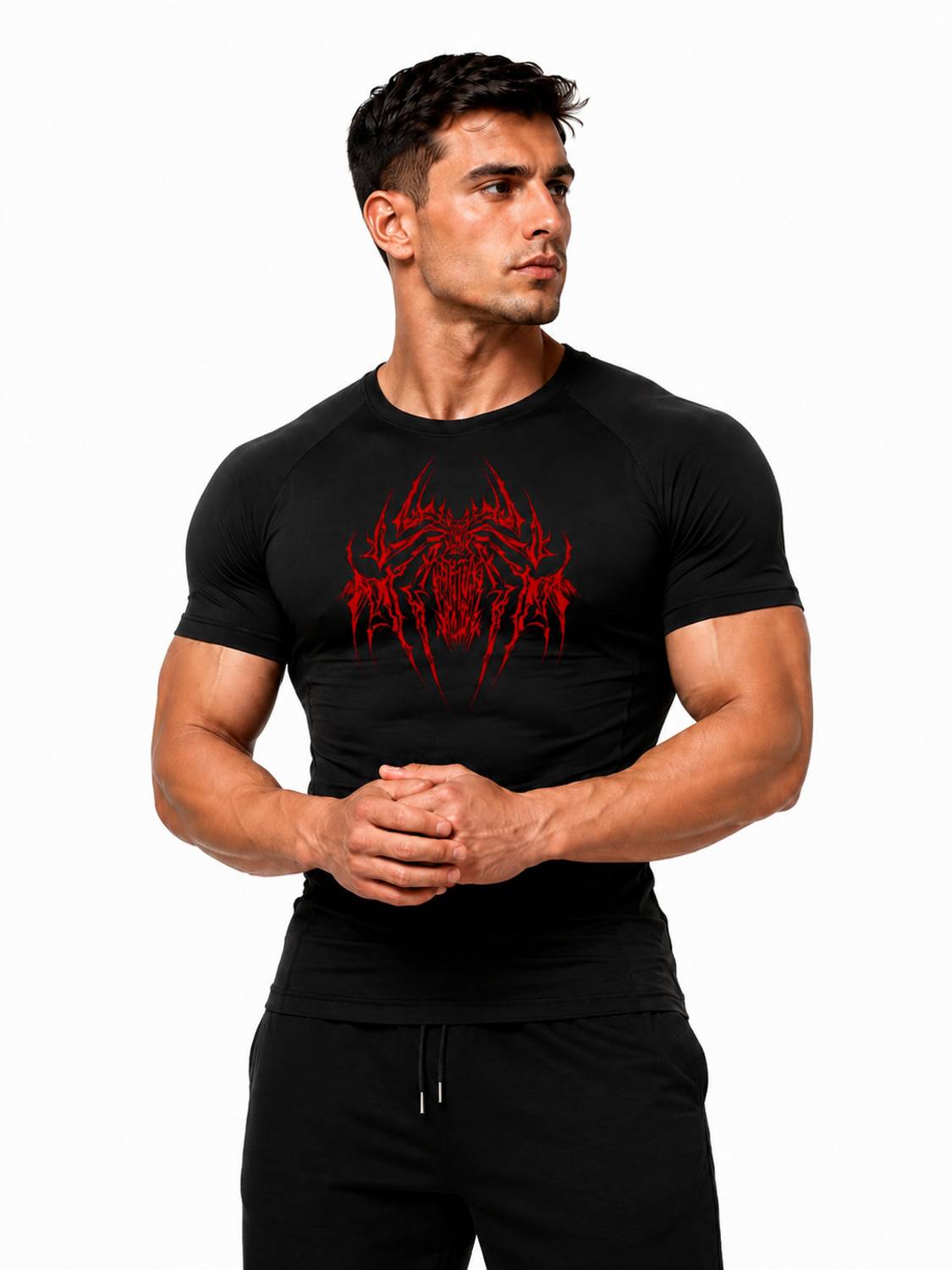 Zylos Graphic Print Black Men's T-Shirt - Image 5