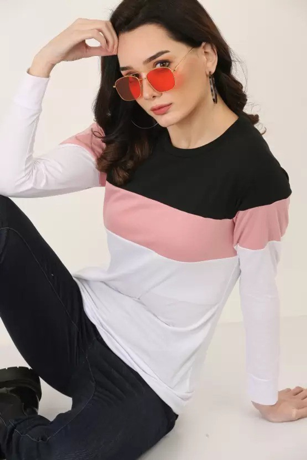 Image of EXITOS Printed, Typography Women Round Neck Pink T-Shirt